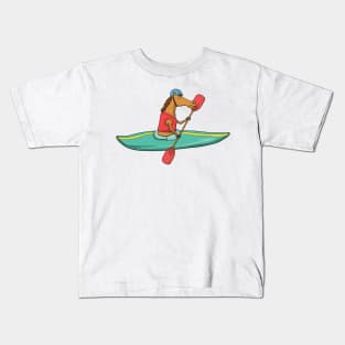 Funny Cute Hilarious Horse Kayaking Gift Men Women Kids T-Shirt